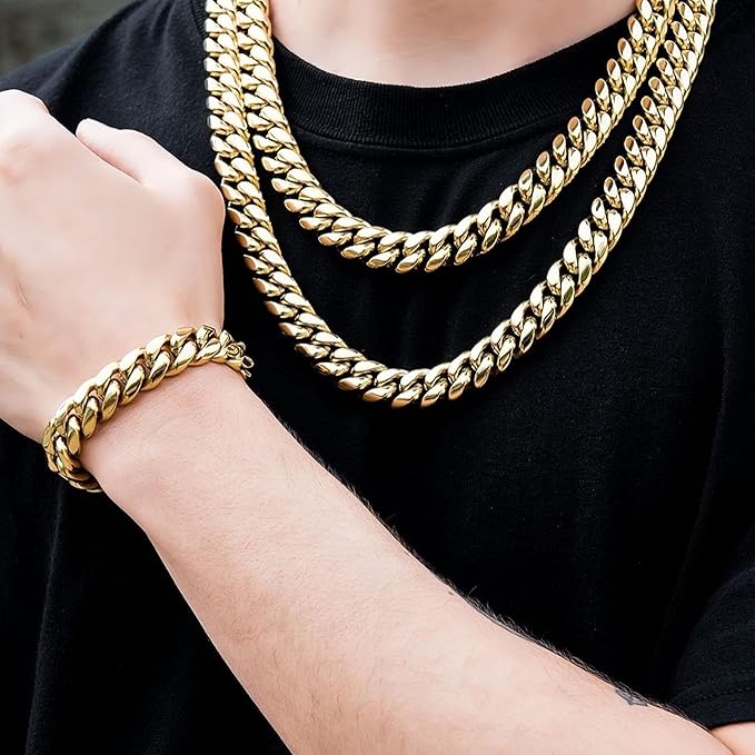 Cuban Link Chain Bracelet Plated
