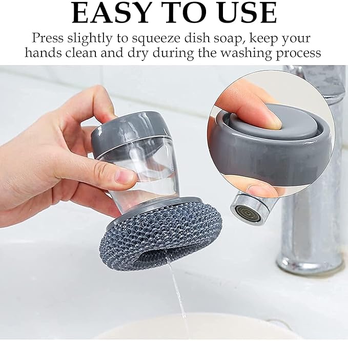 Kitchen Cleaning Brush with Liquid Reservoir